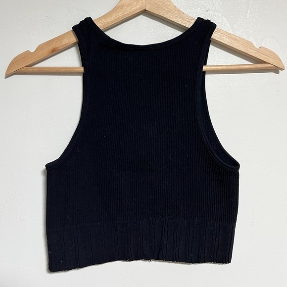 Zara Ribbed Cropped Knit Tank Top - XS - Picture 6 of 10